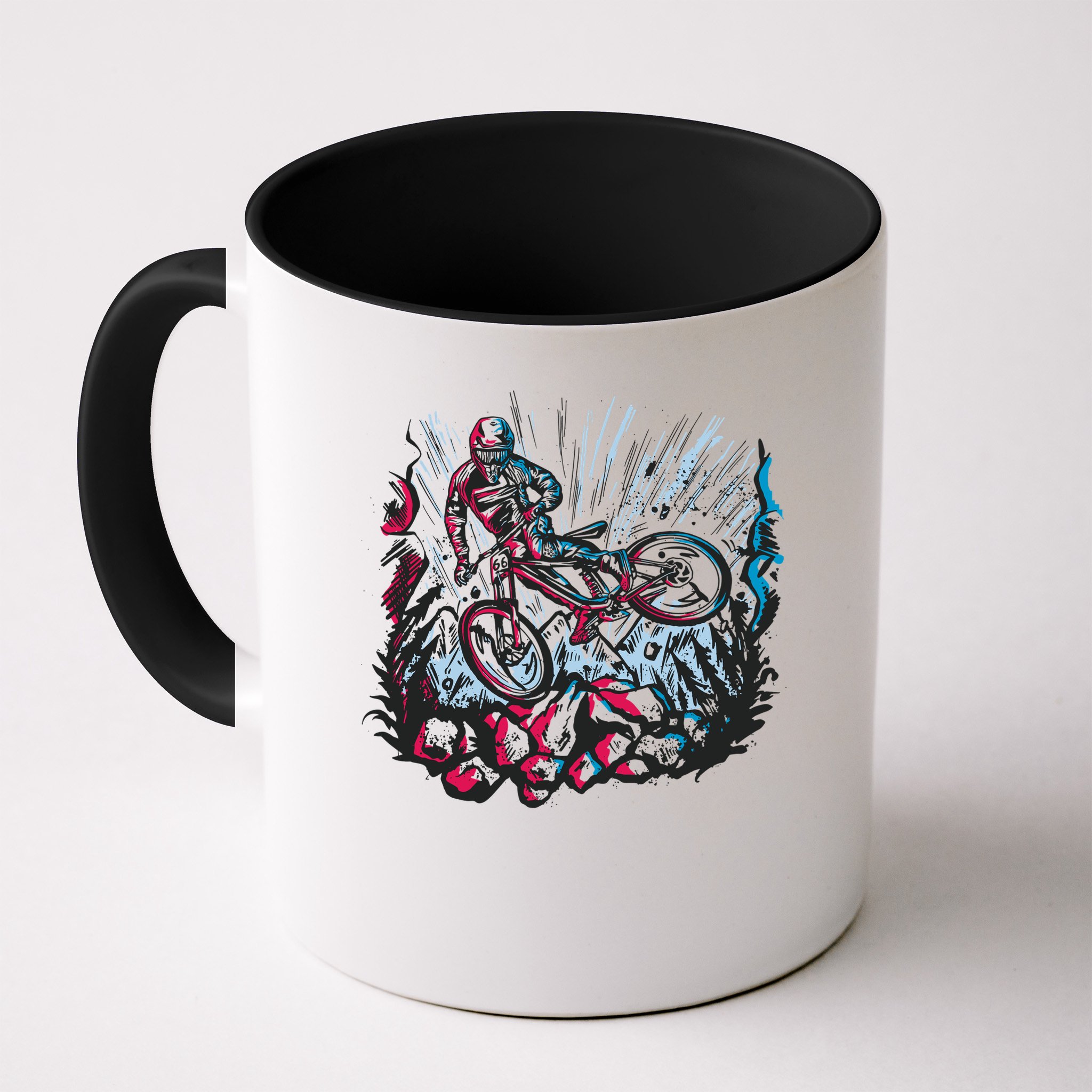 Downhill Biker Stunt Mug