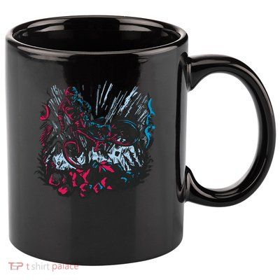 Downhill Biker Stunt 11oz C Handle Ceramic Mug