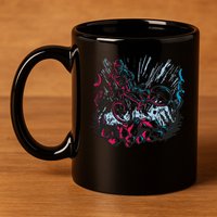 Downhill Biker Stunt 11oz C Handle Ceramic Mug