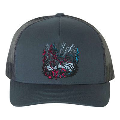 Downhill Biker Stunt Yupoong Adult 5-Panel Trucker Hat