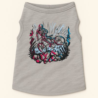 Downhill Biker Stunt Doggie Tank