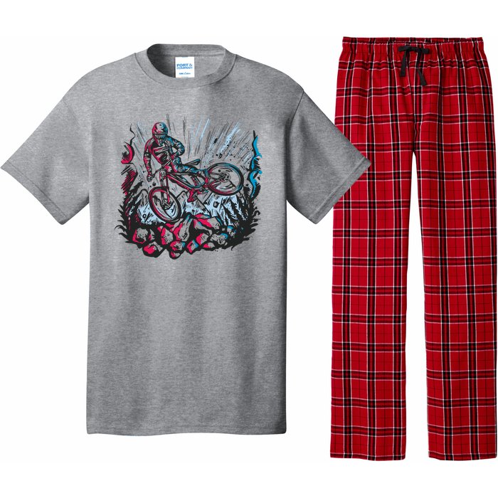 Downhill Biker Stunt Pajama Set