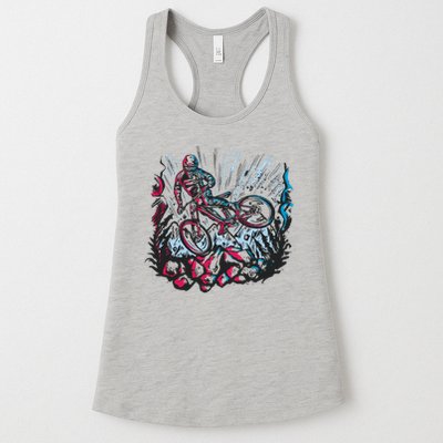 Downhill Biker Stunt Womens Tank Top