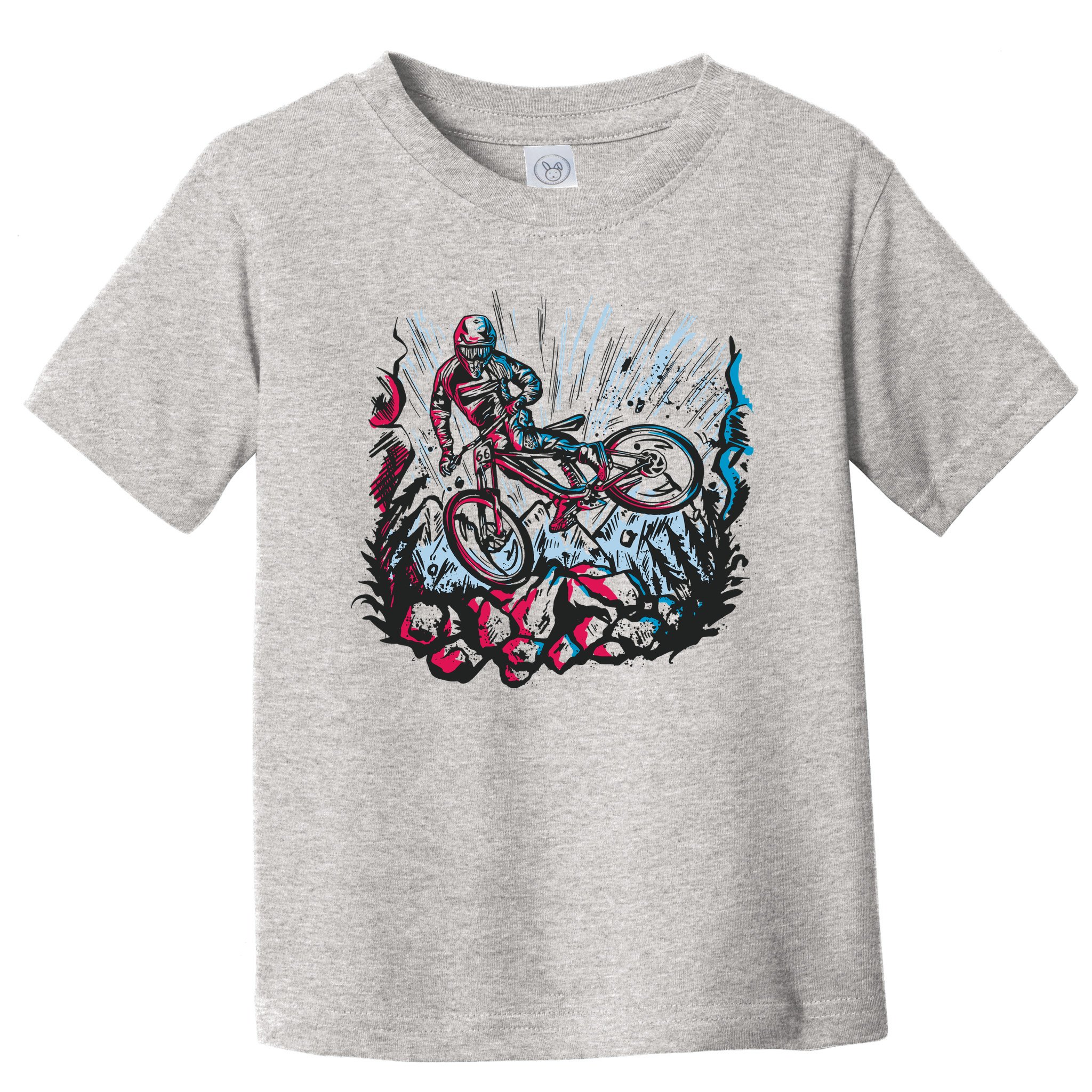 Downhill Biker Stunt Toddler T-Shirt