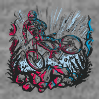Downhill Biker Stunt Toddler T-Shirt