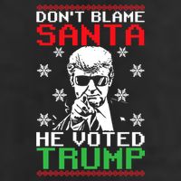 Don't Blame Santa He Voted Trump Ugly Christmas Cool Comfort Performance Bucket Hat