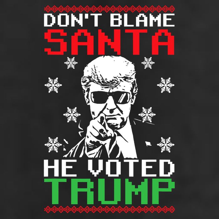 Don't Blame Santa He Voted Trump Ugly Christmas Cool Comfort Performance Bucket Hat