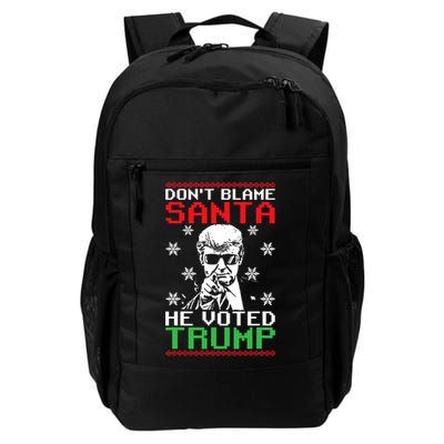 Don't Blame Santa He Voted Trump Ugly Christmas Backpack