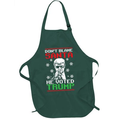 Don't Blame Santa He Voted Trump Ugly Christmas Apron