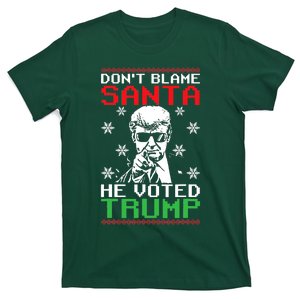 Don't Blame Santa He Voted Trump Ugly Christmas T-Shirt