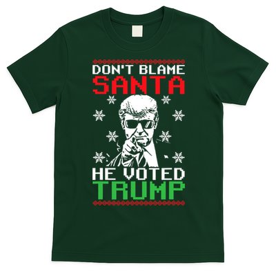 Don't Blame Santa He Voted Trump Ugly Christmas T-Shirt