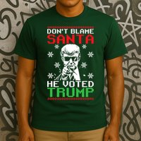 Don't Blame Santa He Voted Trump Ugly Christmas T-Shirt