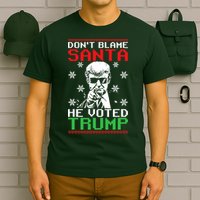 Don't Blame Santa He Voted Trump Ugly Christmas T-Shirt