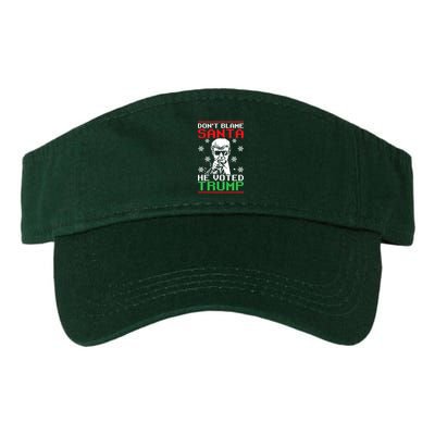 Don't Blame Santa He Voted Trump Ugly Christmas Visor