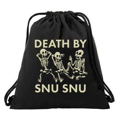 Death By Snu Snu Drawstring Bag
