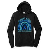 Diabetes Blue Support Squad Diabetes Awareness Women's Pullover Hoodie