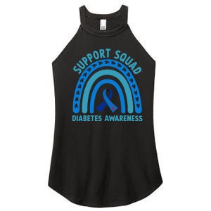 Diabetes Blue Support Squad Diabetes Awareness Women’s Perfect Tri Rocker Tank