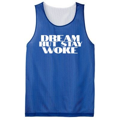 Dream But Stay Woke African American Civil Rights Leader Gift Mesh Reversible Basketball Jersey Tank