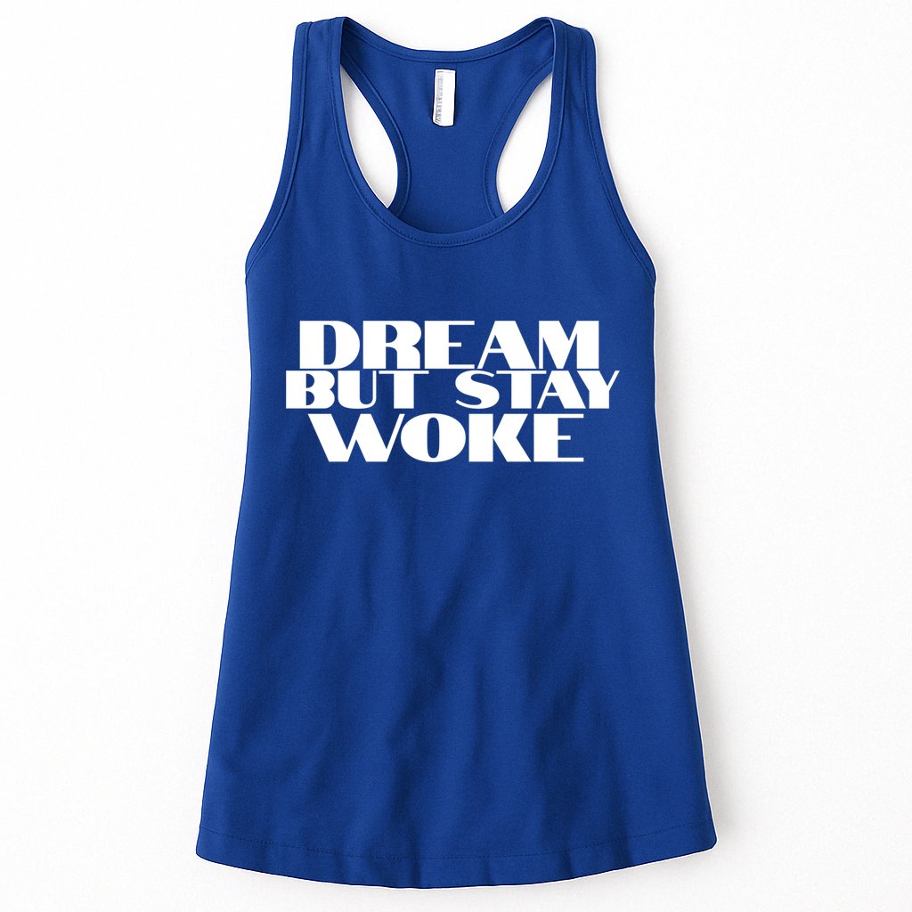 Dream But Stay Woke African American Civil Rights Leader Gift Womens Tank Top