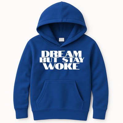 Dream But Stay Woke African American Civil Rights Leader Gift Kids Hoodie