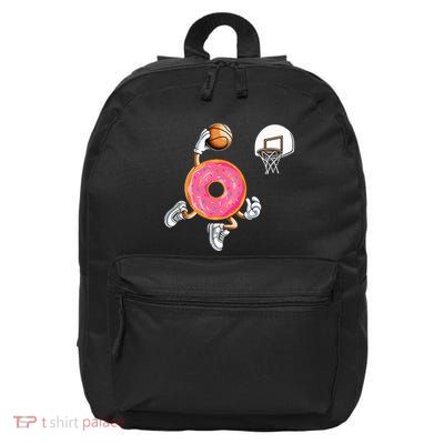 Donut Basketball Sports Donut Lover 16 in Basic Backpack