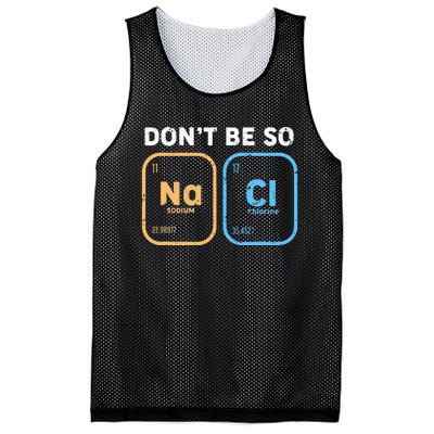 Dont Be So Salty Funny Chemistry Mesh Reversible Basketball Jersey Tank