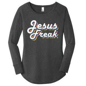 Devotional Bible Scripture Jesus Freak Christian Women's Perfect Tri Tunic Long Sleeve Shirt