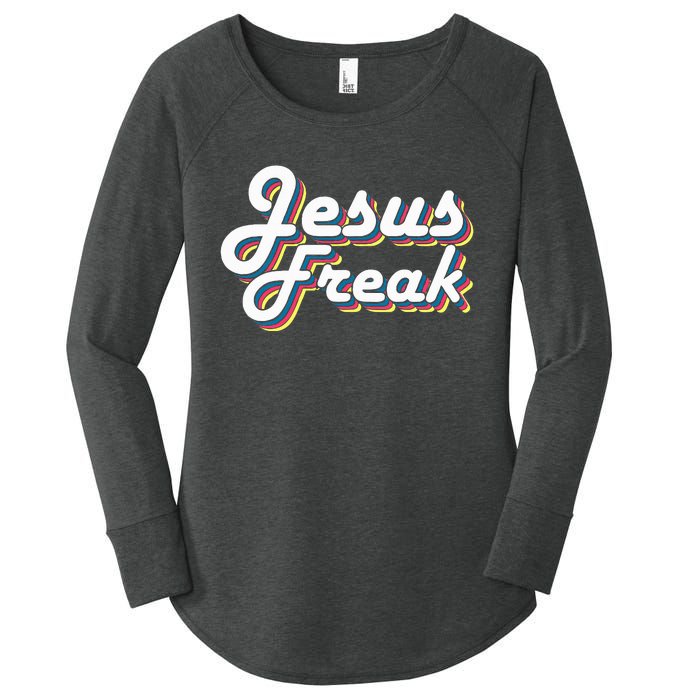 Devotional Bible Scripture Jesus Freak Christian Women's Perfect Tri Tunic Long Sleeve Shirt