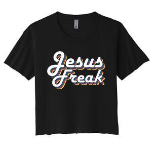 Devotional Bible Scripture Jesus Freak Christian Women's Crop Top Tee