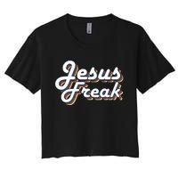 Devotional Bible Scripture Jesus Freak Christian Women's Crop Top Tee