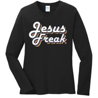 Devotional Bible Scripture Jesus Freak Christian Ladies Long Sleeve Shirt