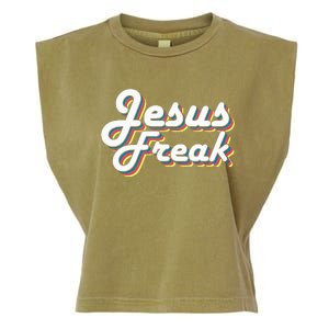 Devotional Bible Scripture Jesus Freak Christian Garment-Dyed Women's Muscle Tee