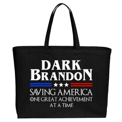 Dark Brandon Saving America Political Gift Cotton Canvas Jumbo Tote