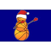 Dabbing Basketball Snow Santa Hat Funny Christmas Sports Gift Bumper Sticker