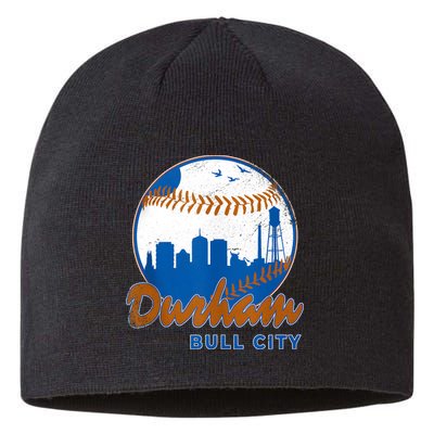 Durham Baseball Skyline Classic Bull City North Carolina Sustainable Beanie