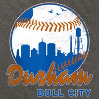 Durham Baseball Skyline Classic Bull City North Carolina Cotton Canvas Backpack