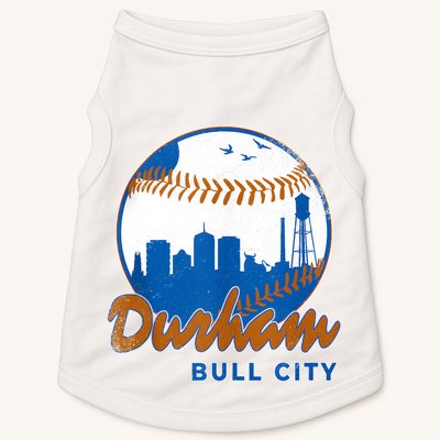 Durham Baseball Skyline Classic Bull City North Carolina Doggie Tank