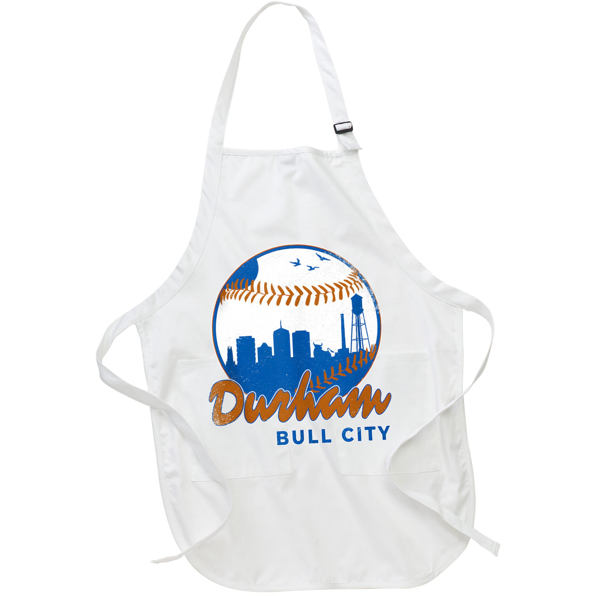 Durham Baseball Skyline Classic Bull City North Carolina Apron