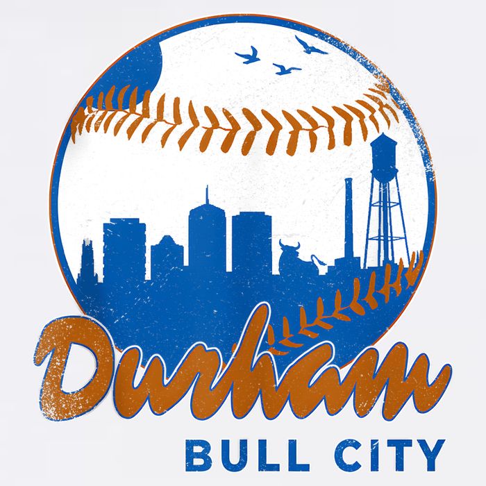 Durham Baseball Skyline Classic Bull City North Carolina Apron