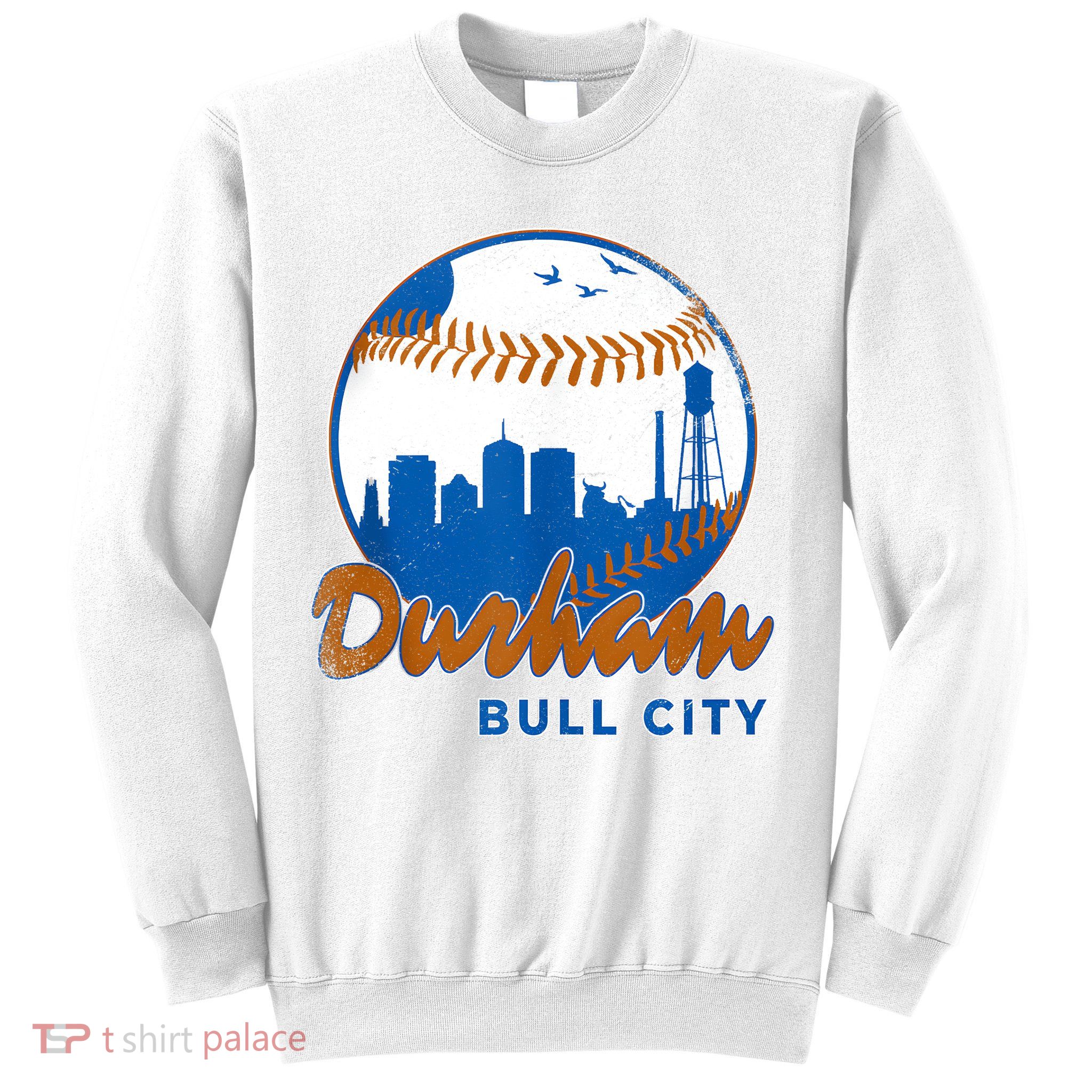 Durham Baseball Skyline Classic Bull City North Carolina Sweatshirt