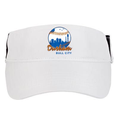 Durham Baseball Skyline Classic Bull City North Carolina Adult Drive Performance Visor