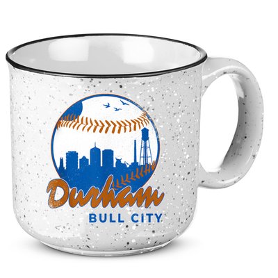 Durham Baseball Skyline Classic Bull City North Carolina 15oz Campfire Ceramic Mug
