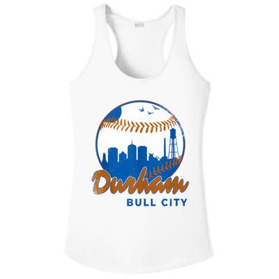 Durham Baseball Skyline Classic Bull City North Carolina Ladies PosiCharge Competitor Racerback Tank