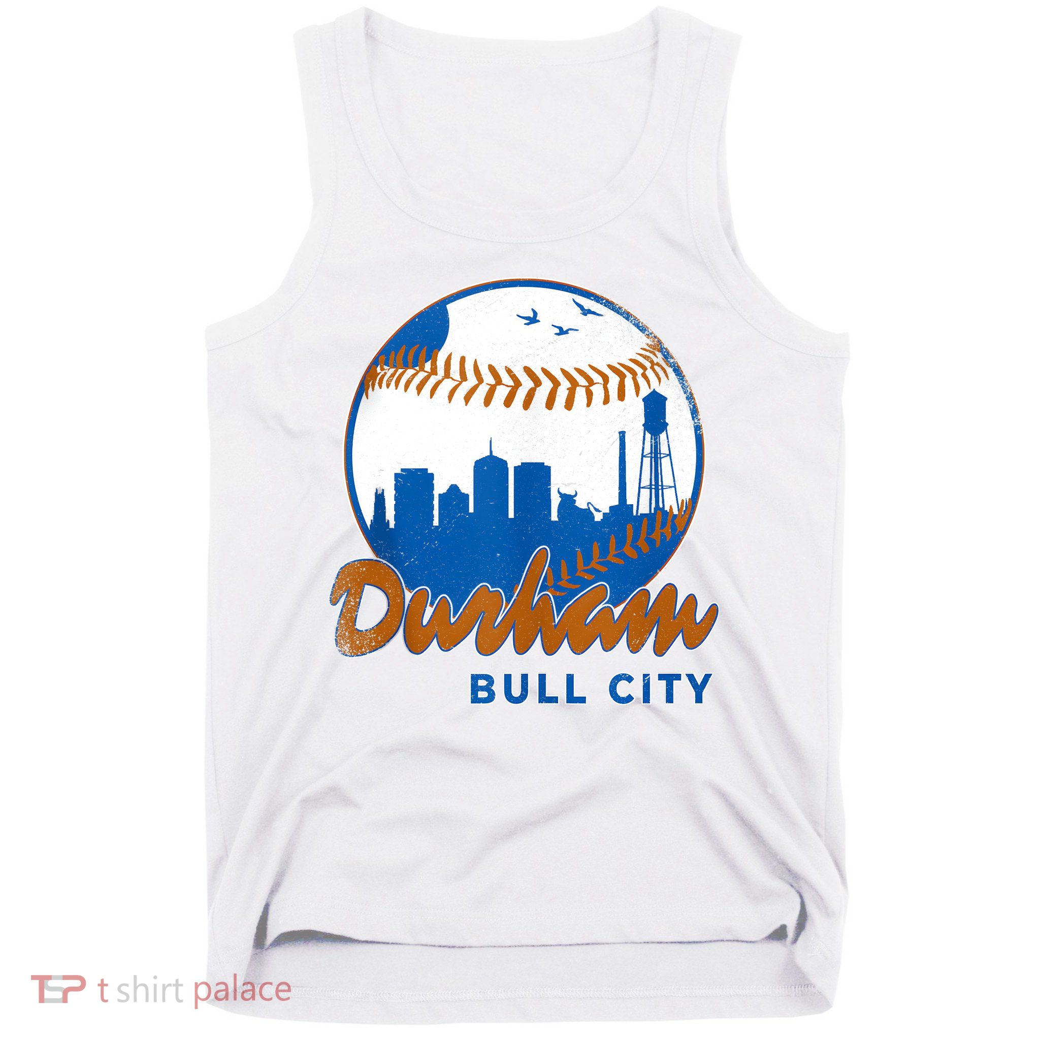 Durham Baseball Skyline Classic Bull City North Carolina Tank Top