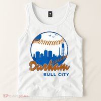 Durham Baseball Skyline Classic Bull City North Carolina Tank Top