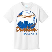 Durham Baseball Skyline Classic Bull City North Carolina Kids T-Shirt