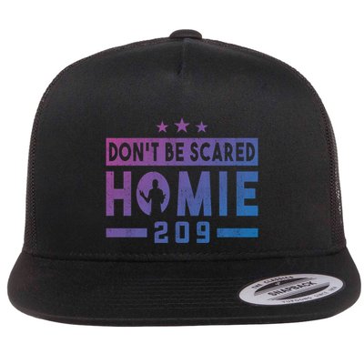 DonT Be Scared Homie 209 Stockton Mma Mixed Martial Arts Gift Flatbill Hat