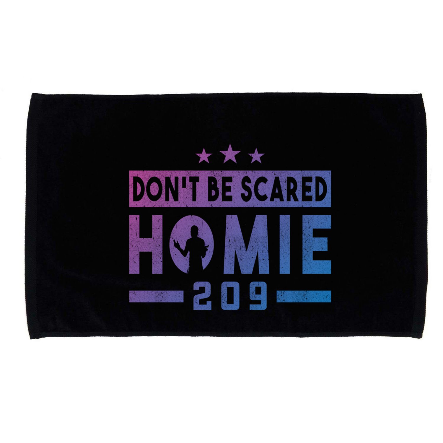 DonT Be Scared Homie 209 Stockton Mma Mixed Martial Arts Gift Microfiber Hand Towel