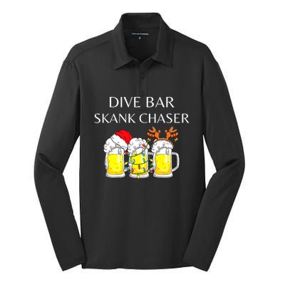 dive bar skank chaser Silk Touch Performance Long Sleeve Polo