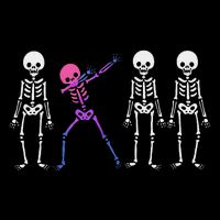 Discrete Bisexual Skeleton Subtle Bi Pride Halloween Ally 16 in Basic Backpack